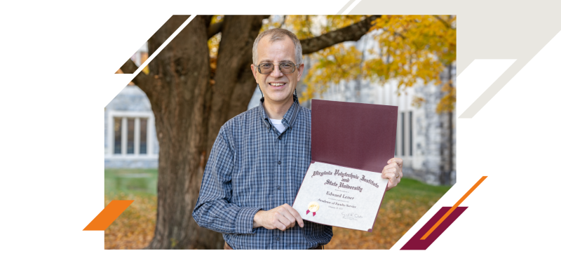 Ed Lener inducted into Academy of Faculty Service